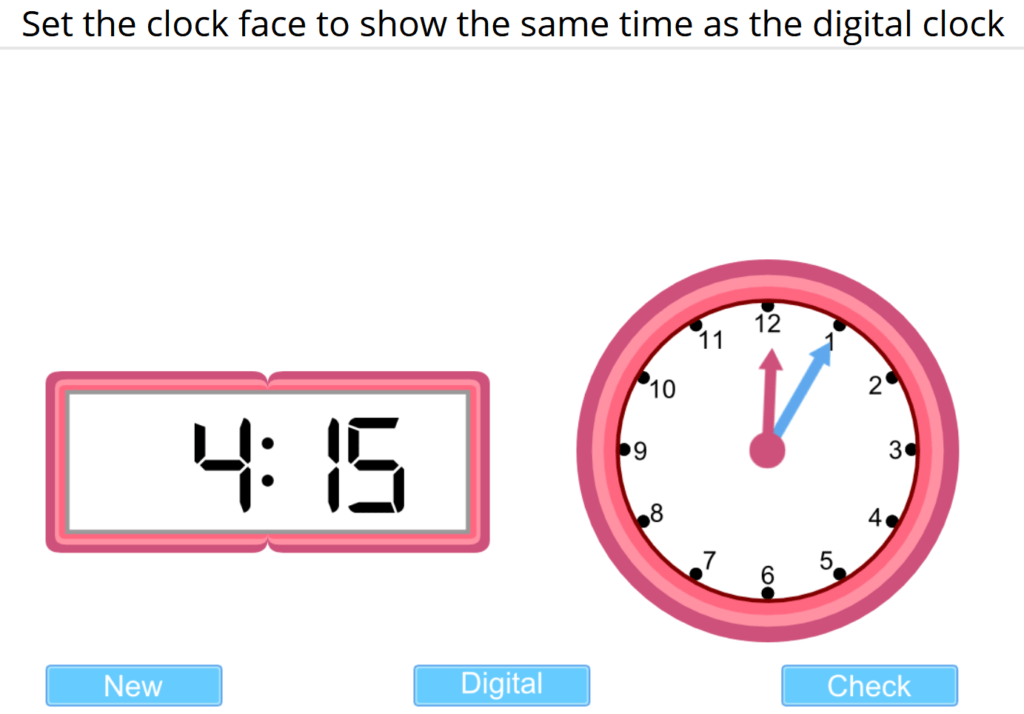35 FREE Random Times Tell The Time Teaching Clock Real Time Battery Operated 