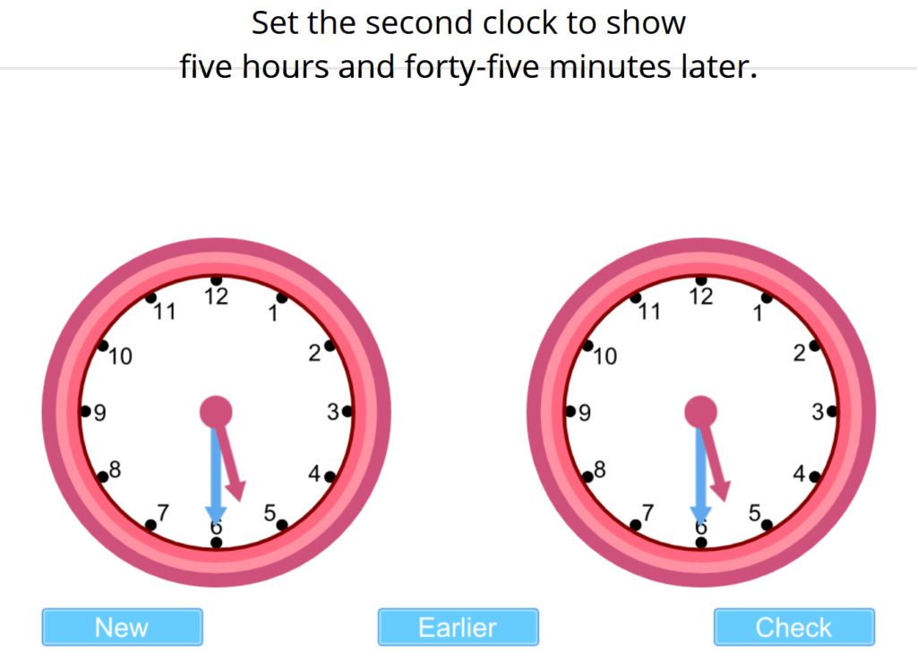 Interactive Teaching Clocks - Telling the Time